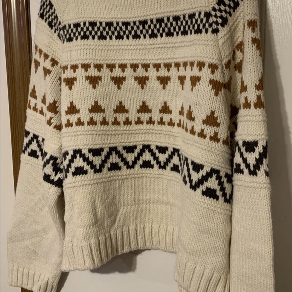 Universal Thread Fair Isle Sweater Cream XL